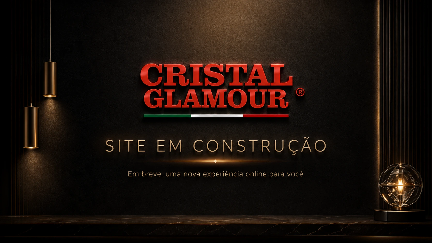 Cristal Glamour — site em construção. Em breve, uma nova experiência online para você.